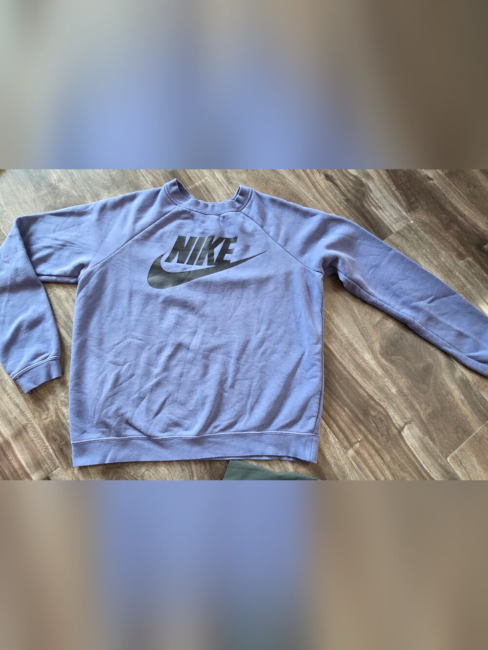 Nike Womens Crewneck Sweatshirt in Light Lavender with Black Logo